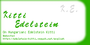 kitti edelstein business card